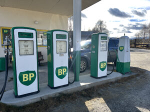 BP gas station at Grimsbu